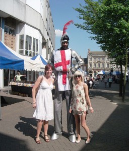 St Georges Day at the Abbeygate shopping centre