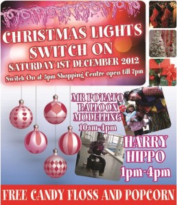 Christmas lights switch on